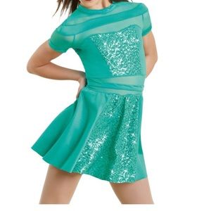Teal weissman dance costume